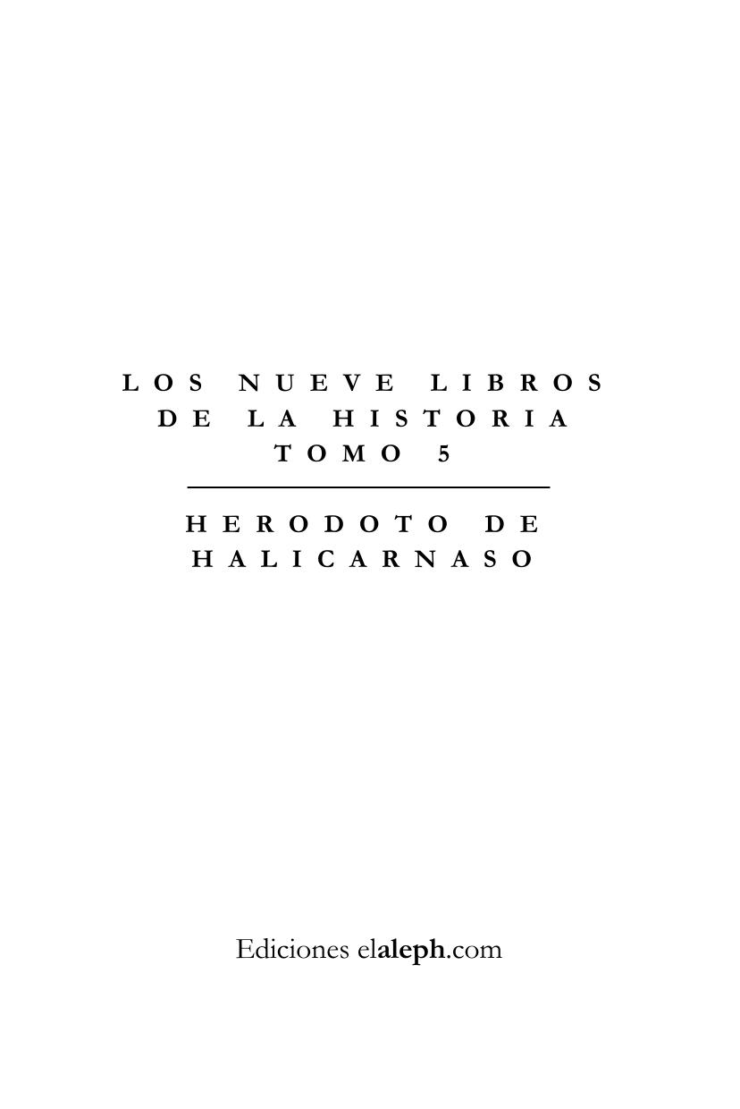 Los nueve libros de la Historia (libro V)